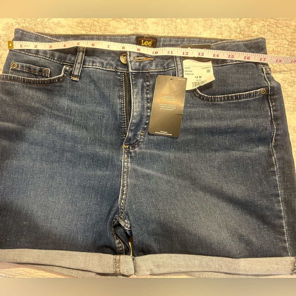 Denim shorts nwt